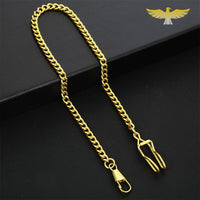 Chaine or montre gousset de poche glissière de ceinture