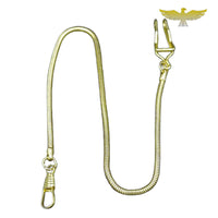 Chaine or montre gousset de poche glissière mailles serpent