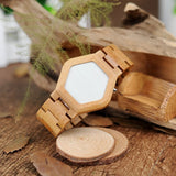 Montre en bois numérique