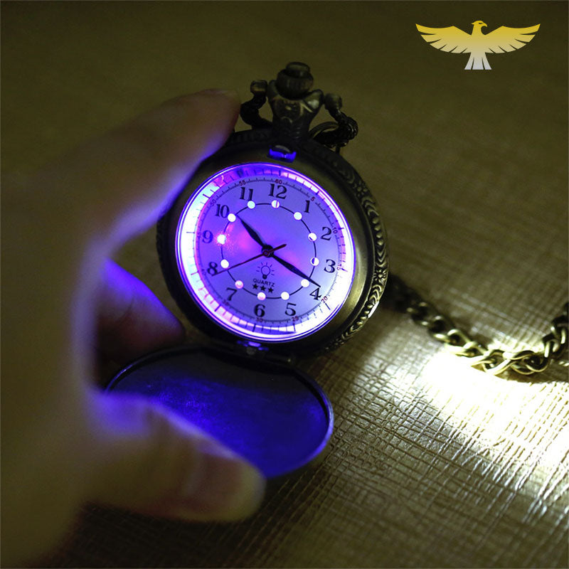 Montre à gousset lumineuse One Piece - montre-de-poche-gousset - cinema, lumineuse, lumineux, montre gousset, quartz