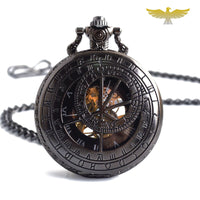 Montre à gousset mécanique solstice demi chasseur