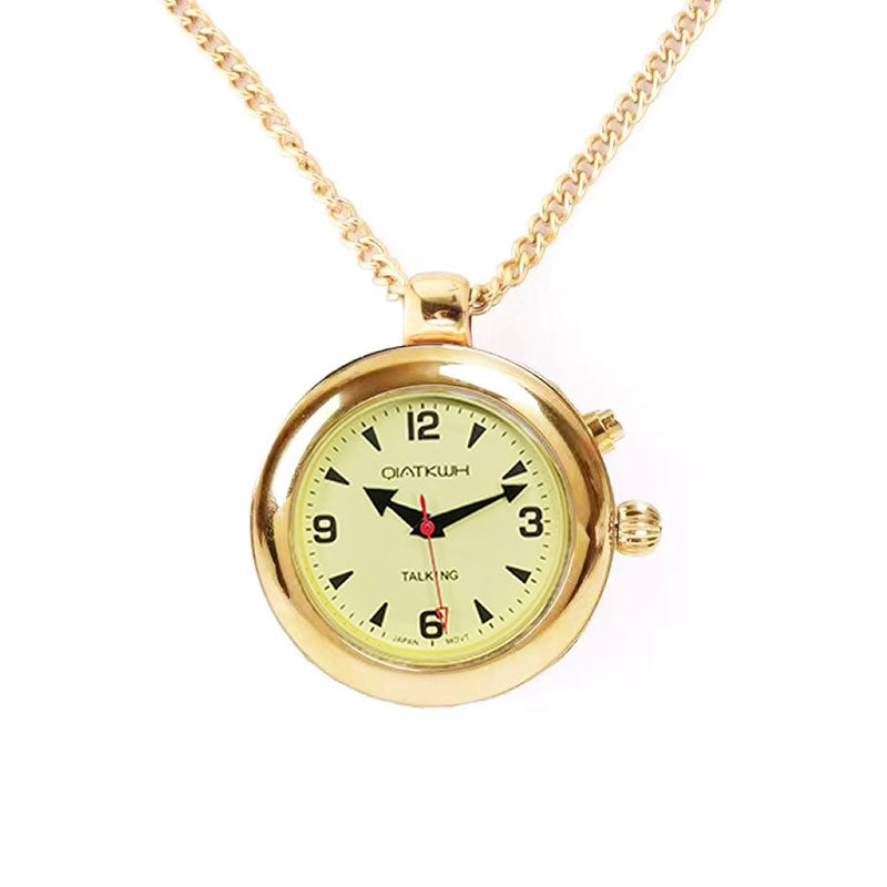 Montre collier or parlante