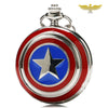 Montre de Poche à Quartz Étoilé Captain America