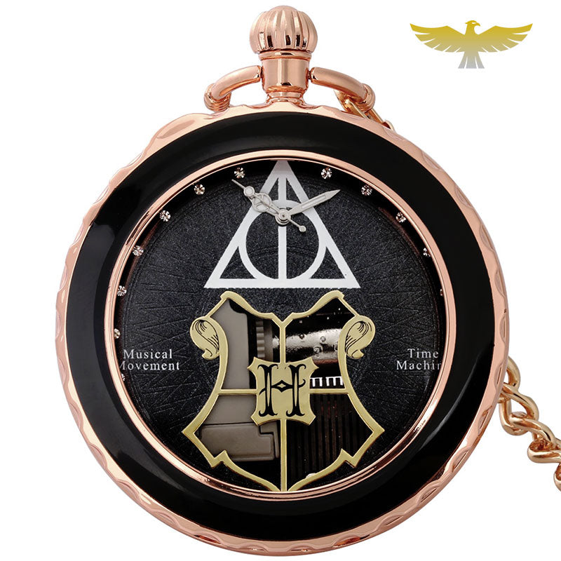 Montre à gousset musicale quartz Harry Potter - montre-de-poche-gousset - cadran-ouvert, cinema, moderne, musique, open-face, quartz