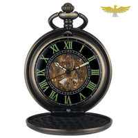 Montre à gousset mécanique lumineuse