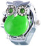 Bague montre chouette Vert
