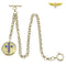 Chaine Albert-T luxe avec pendentif Or