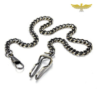 Chaine de montre à gousset glissière de ceinture bronze