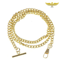 Chaine or montre à gousset Albert-T longue