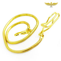 Chaîne montre gousset or maille serpent boucle de ceinture