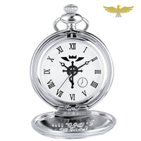Montre à gousset grise Full Metal Alchemist