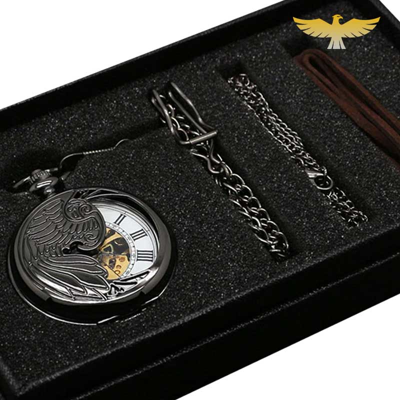 Coffret Montre à gousset mécanique Flying Horse