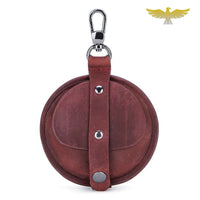 Etui rond montre à gousset cuir