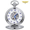 Montre à gousset argent mécanique à remontage Argent Blanche