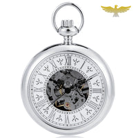 Montre à gousset argent mécanique squelette