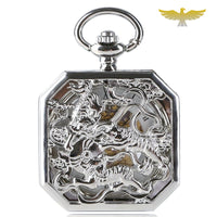 Montre à gousset argent octogonale