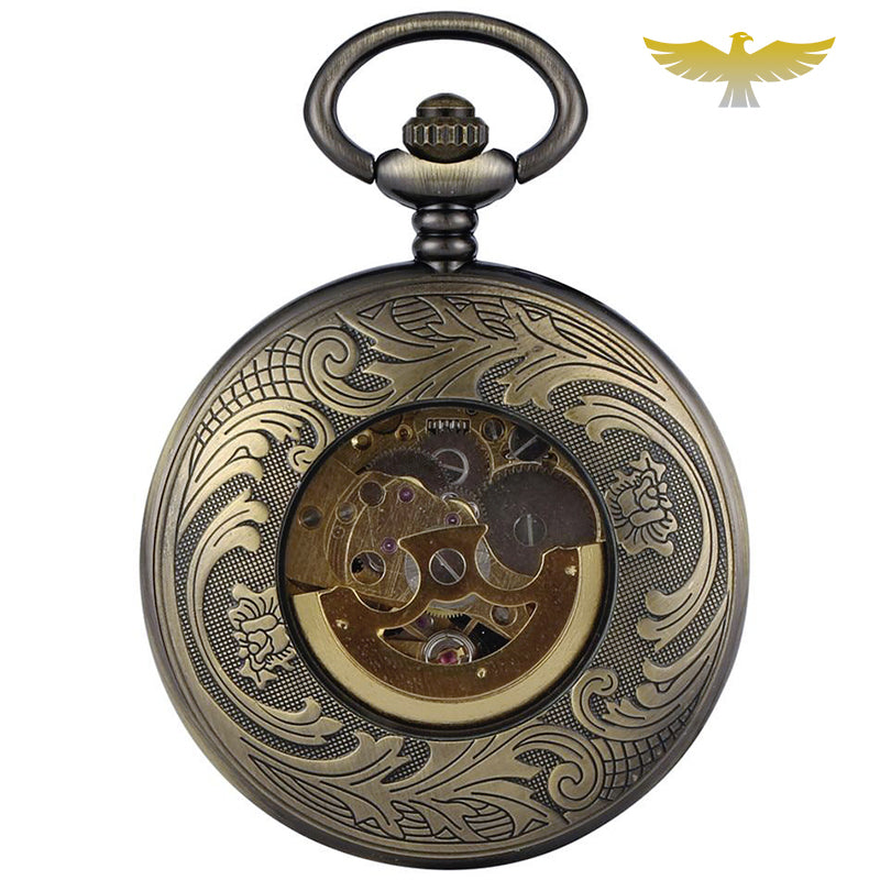 Montre à gousset automatique bronze chasseur