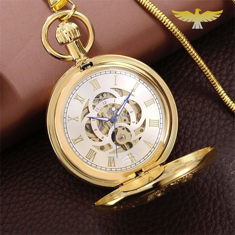 Montre à gousset automatique chasseur Classic Gold