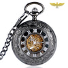 Montre à gousset automatique noire demi chasseur vintage