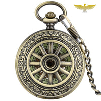 Montre à gousset bronze mécanique vintage lumineuse