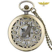 Montre à gousset bronze vintage lady boots