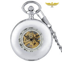 Montre à gousset cerclée demi chasseur mécanique