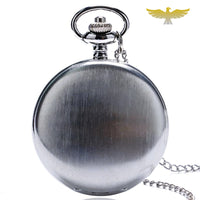 Montre à gousset chasseur argentée