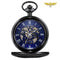Montre à gousset chasseur moderne mécanique Noir