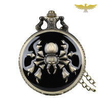 Montre à gousset collier araignée