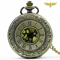 Montre à gousset collier demi chasseur vintage