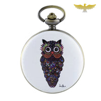 Montre à gousset collier mignon hibou