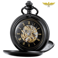 Montre à gousset double clapet mécanique