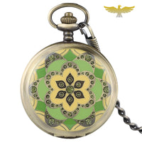 Montre à gousset femme mécanique Flower Lady