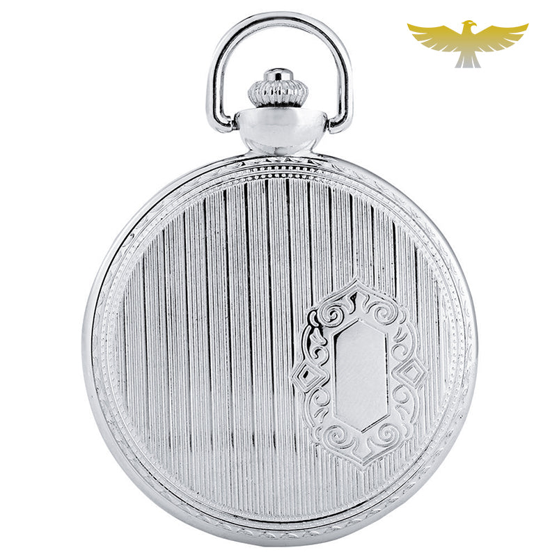Montre Gousset Vintage Mécanique - Cadran émaillé Avec Locomotive - 10 Rubis - À Réviser