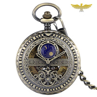 Montre à gousset mécanique bronze Blue Moon