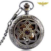 Montre à gousset mécanique à fleur