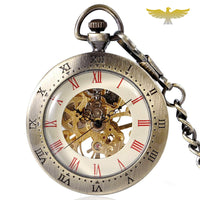 Montre à gousset mécanique bronze steampunk