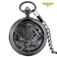 Montre à gousset mécanique cuivre cheval en vol