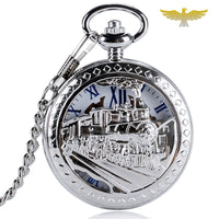 Montre à gousset mécanique locomotive