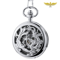 Montre à gousset mécanique Silver Dragon
