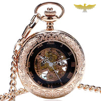 Montre à gousset mécanique transparente