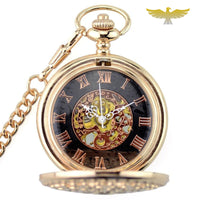 Montre à gousset or rose demi chasseur classique