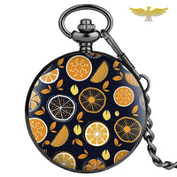 Montre à gousset orange