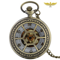 Montre à gousset quartz hexagonale