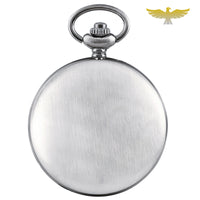 Montre à gousset quartz argent brossé