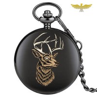 Montre à gousset quartz cerf