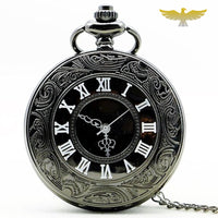 Montre à gousset quartz classique demi chasseur