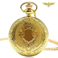 Montre à gousset quartz classique dorée