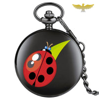 Montre à gousset quartz coccinelle