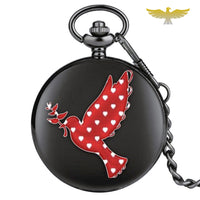 Montre à gousset quartz Colombe de Paix